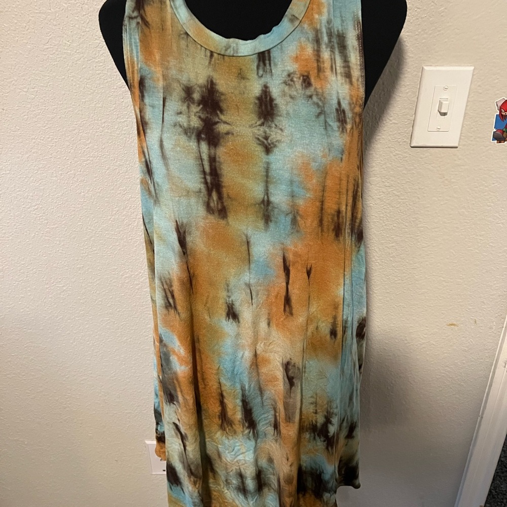 Lounge beach dress tye dye